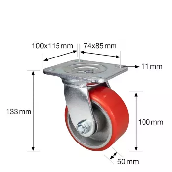 Wagner design yourself lieljaudas grozāmais ritenis RO 0116 sarkans (4011601)