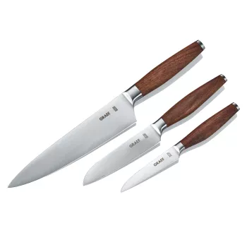 GRAEF KN 5150 virtuves nažu komplekts, 3 daļas, Solingen asmeņi 9cm/13cm/20cm
