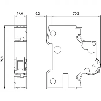 Siemens 5SY41028 automātiskais slēdzis 1-polārs C 2A 230/400V 6kA