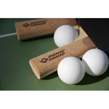 DONIC SCHILDKRÖT Persson 500 galda tenisa rakete ar korķa rokturi, Elite gumija, 1,6 mm sūklis, uz kontroli orientēta 728451