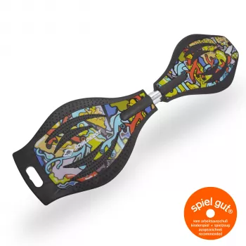 SCHILDKROT Waveboard Good Vibes Graffiti liels plastmasas dēlis ar neslīdošu struktūru 510801