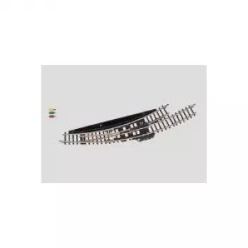 Märklin Z mēroga elektromagnētisks līknes rādītājs pa kreisi - melns/dzeltens 8568