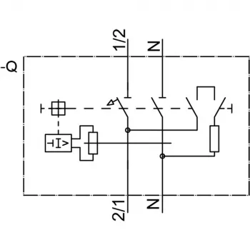 Siemens 5SV16166KK16 RCBO, 1P+N, 16 A, 30 mA, A tips, C raksturlīkne, 6 kA