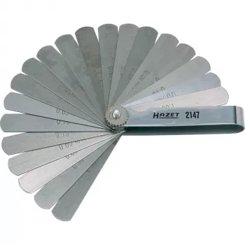 HAZET 2147 Mērlapstiņu komplekts, 13 lāpstiņas, 0,05-1,00 mm, metriskais
