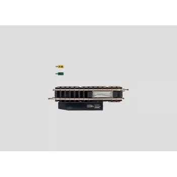 Märklin Z mēroga taisna atsaistes sliede 8587 - 110 mm, melna