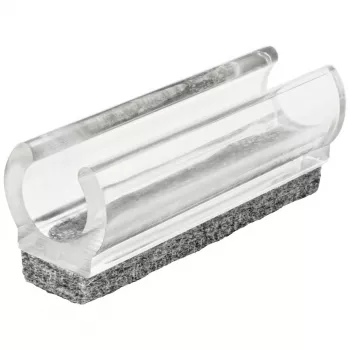 Wagner design yourself EH 0690 uzspraužami mēbeļu slīdņi, plastmasa, 12 mm apaļām kājām, 4 gab., balti 15069099