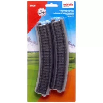 Märklin World 23130 H0 6 daļu izliekto plastmasas sliežu komplekts