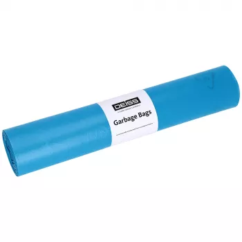 DEISS izturīgi atkritumu maisi STANDARD 120L zili 6µm (25 gab.) 20067