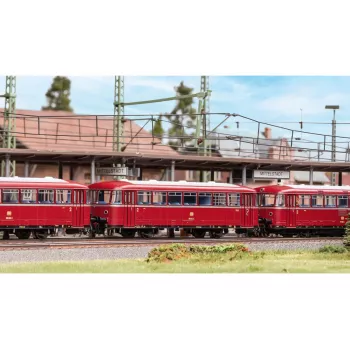 Märklin 041981 H0 DB 998.0 klases motorvagona piekabes vagons ar dienesta nodalījumu