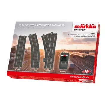 Märklin C-Track paplašināšanas komplekts C1 - H0 mērogs (24900)