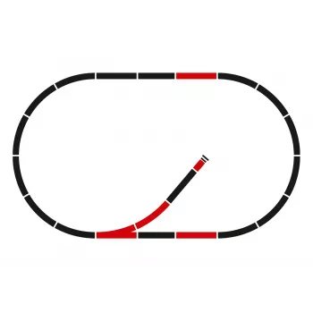 Märklin C-Track paplašināšanas komplekts C1 - H0 mērogs (24900)