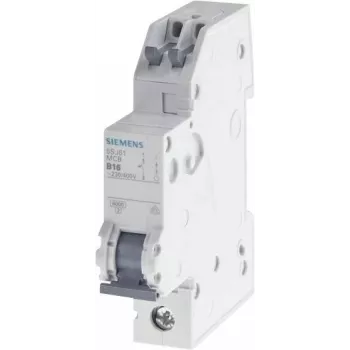 Siemens SENTRON 5SJ61167KS automātiskais slēdzis 1-polārs B16 6kA 230/400V AC