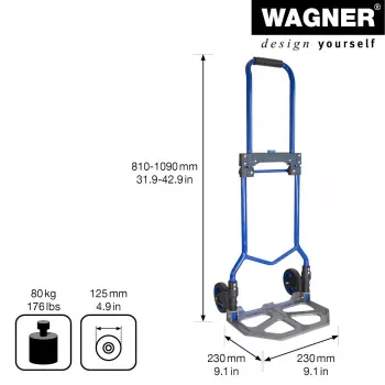 Wagner design yourself MM 4123 rokassomas ratiņi līdz 80 kg (20412301)