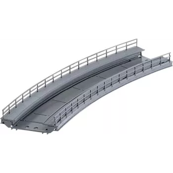 Märklin izliekts rampas posms tilta balstam H0 mērogā, pelēks 074623