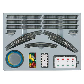 Märklin 08193 Stacijas sliežu paplašināšanas komplekts T2, Z mērogs (1:220), jaunsudraba sliedes