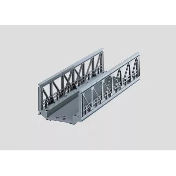 Märklin 074620 režģa tilts H0 modeļu dzelzceļiem (1:87), pelēks, vienam sliežu ceļam, 360 mm