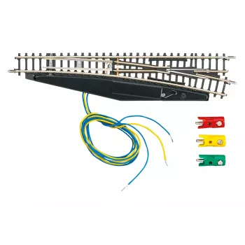 Märklin 8563 elektriskais labās puses atzarojums, Z mērogs, Mini-Club, melns/dzeltens