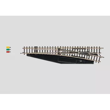 Märklin 8563 elektriskais labās puses atzarojums, Z mērogs, Mini-Club, melns/dzeltens