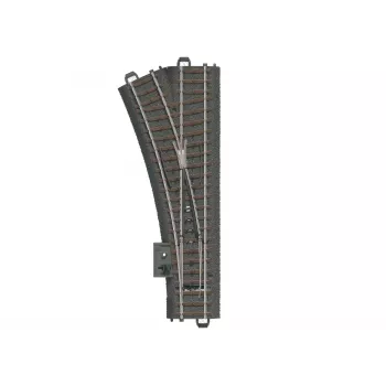 Märklin H0 C-Track kreisais pārmijas 188,3 mm ar integrētu pamatni, 24,3° 24611