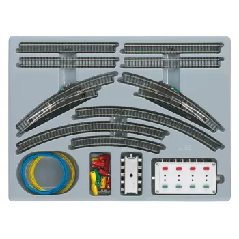 Märklin 08192 Dubultā sliežu komplekts T1 - Z mērogs (1:220) Sliežu paplašināšanas komplekts