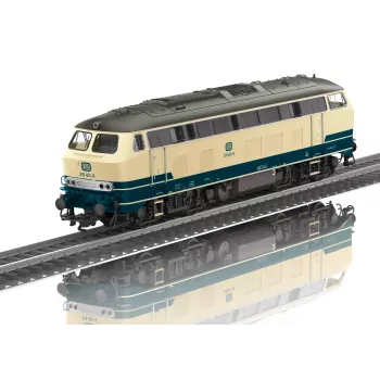 Märklin 39215 H0 218. klases dīzeļlokomotīve DB okeāna zilā mfx+ skaņa un LED