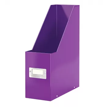 LEITZ Click & Store WOW žurnālu turētājs A4, violets ciets kartons ar PP plēvi, montāža ar spiedpogām, 1 gabals (6047-00-62)