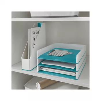 LEITZ WOW Duo Colour dokumentu paplāte A4 Ledus zilā/Baltā 5361-10-51