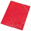 LEITZ WOW Elastīga dokumentu mape A4, PP laminēts kartons, sarkana, stūru elastīgās lentes, 3 iekšējie atloki, 150 lapu ietilpība 3982-00-26