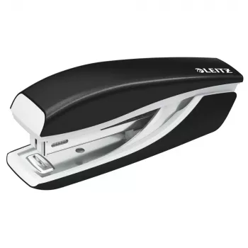 LEITZ Nexxt WOW Mini skavotājs, 10 lokšņu ietilpība, 50 mm kakliņa dziļums, augšējā ievietošana, melns (5528-10-95)