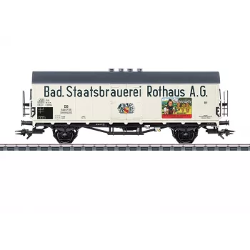 Märklin 046805 H0 AC platforma ar statņiem Rlmms 580 Deutsche Bundesbahn IV ēra
