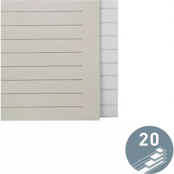 LEITZ papīra reģistrs tukšs 20 atdalītāji A4 balts ar universālu perforāciju 12203085