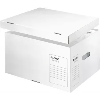 Leitz 61040000 Infinity arhīva konteiners, balts, 10 gab., A4/Folio, krāvējams, pārstrādāts kartons