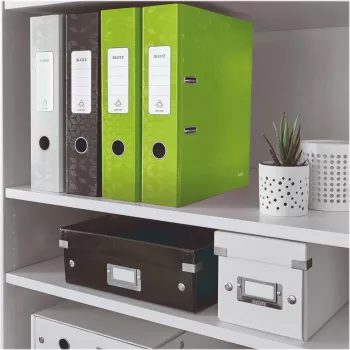 Leitz 180° WOW A4 sviras arhivēšanas mape ar apaļiem gredzeniem, kartona, zaļa, 600 lapas, 80 g/m² (10050054)