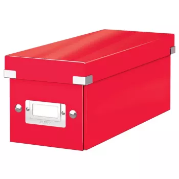 Leitz Click & Store WOW CD/DVD glabāšanas kaste 160 diskiem sarkans kartons (60410026)