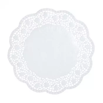 PAPSTAR apaļi kūku paliktņi, 30 cm, balti, 100 gab. (12263)