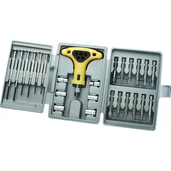 Brüder Mannesmann M29301 26 gabalu jaukts instrumentu komplekts plastmasas koferī