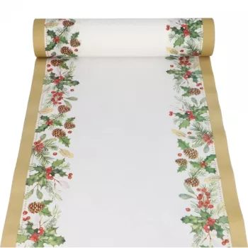 PAPSTAR galda celiņš ar āmuļa un priežu čiekura motīvu 37231 daudzkrāsains 40 cm x 24 m