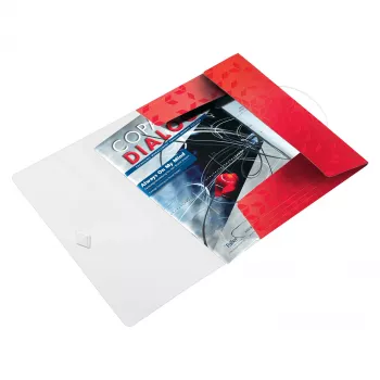 Leitz WOW A4 mapju grāmata polipropilēna sarkana portrets 40 kabatas 80 lapas 45990026