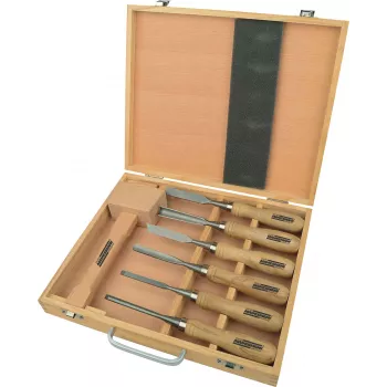 Brüder Mannesmann 7 daļu koka grebšanas komplekts M66107