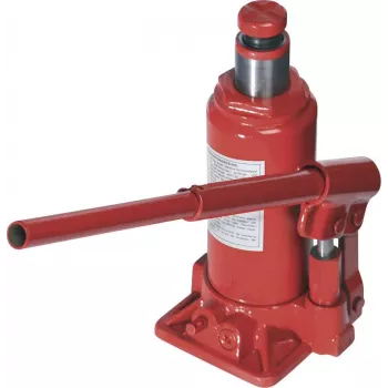 Brüder Mannesmann hidrauliskais pudeles domkrats 3 t, pacelšanas diapazons 195-380 mm, GS sertificēts 007-T-GS-3T