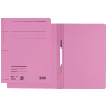 LEITZ Rapid mapju vāks ar metāla stiprinājumu, DIN A4, manilas kartons, rozā, 250 g/m², 250 lapu ietilpība, 25 gab. iepakojumā (3000-00-22)