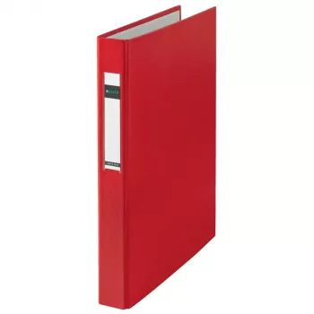 LEITZ Standard gredzenu mapi A4 Oversize sarkana, 4 D-gredzeni, 41 mm mugura, 25 mm gredzena diametrs 4212-00-25