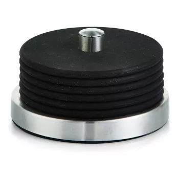 Zeller Present stikla paliktņu komplekts nerūsējošais tērauds / silikons 6 cm Ø10 cm melns 7 daļas (27224)