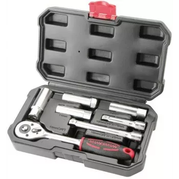 Brüder Mannesmann 7-daļu 3/8 inch aizdedzes sveču uzgriežņu atslēgu komplekts M00174