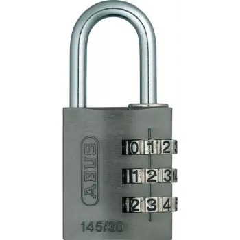 ABUS 466229 masīva misiņa piekaramā atslēga ar rūdīta tērauda sprādzi, 30 mm, dažādas atslēgas, 2 atslēgas