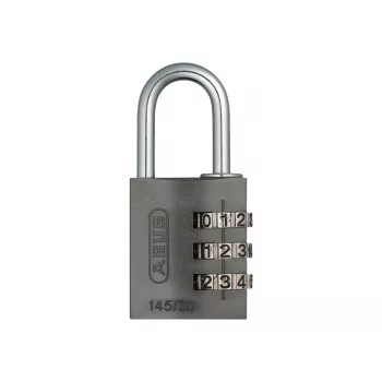 ABUS 466229 masīva misiņa piekaramā atslēga ar rūdīta tērauda sprādzi, 30 mm, dažādas atslēgas, 2 atslēgas