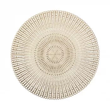 Zeller 6 gabalu zelta ažūra galda paliktņu komplekts | 45 x 30 cm | PVC 27003