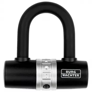 BURG WÄCHTER U-veida velosipēda slēdzene 1480 HB, melna, 14 mm sprādze, 43 mm platums, 55 mm augstums 1471