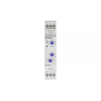 Theben TM 345 MF elektroniskais laika relejs, 10 darbības režīmi, 12-240 V AC/DC, 16 A, DIN sliedes montāža 3450733