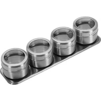 WESTMARK garšvielu dēlīša komplekts, 5 daļas, bambusa dēlītis ar 4 stikla burciņām, 90 ml katrai 65152260